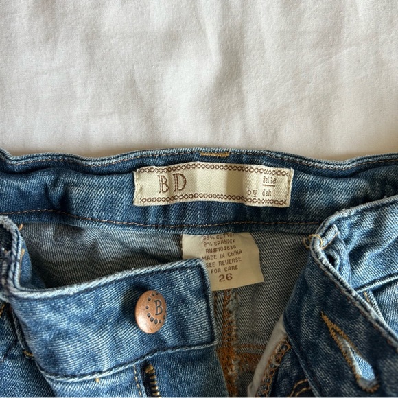 BD by Bella Dahl Blue Western Boot Cut Jeans with Embroidered Boho Size 26 - Picture 7 of 16